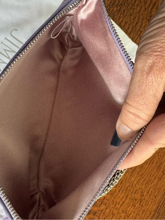 NWOT Jimmy Choo Mini Callie Tanzanite Nappa Leather Bag with Dust Bag - Picture 9 of 13